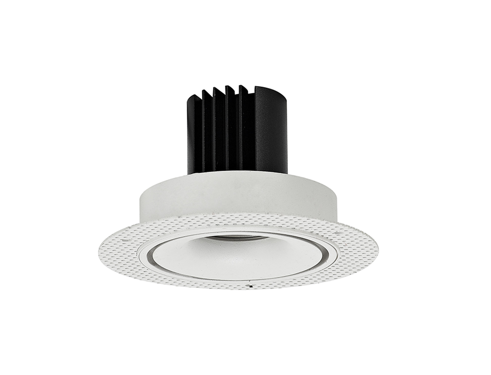 DM202066  Bolor T 9 Tridonic Powered 9W 2700K 770lm 24° CRI>90 LED Engine White/White Trimless Fixed Recessed Spotlight; IP20
